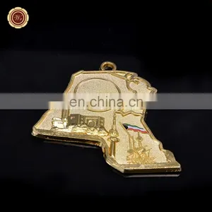 Wr China Supplier 24k Gold Plated Medal 3D Irregular Design Metal Awards Medal thumbnail-1