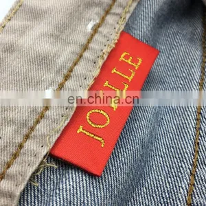 Garment Labels Clothing Label Gold Metallic Woven Label thumbnail-5