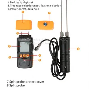 LM162 Split Type Handheld Digital Wood Moisture Meter With Probe thumbnail-4