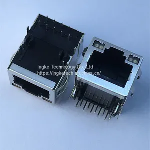 Ingke YKGU-8319NL 100% Cross 7499111447 Gigabit Through Hole RJ45 Magnetic Jack Connectors thumbnail-2