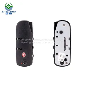 Luggage Spare Part Suitcase Plastic Zipper Lock Parts for Luggage Lock thumbnail-2