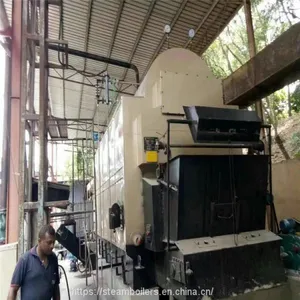 10 Ton Packaged Traveling Grate Coal Fired Steam Boiler For Paper Mill thumbnail-1