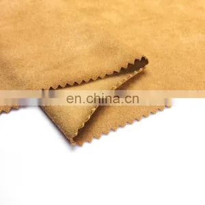 Customized Weft Knitted Suede Garment Fabric Four Ways Stretch Brushed Suede Fabric thumbnail-1