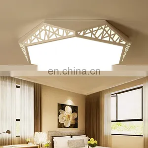 Fashion Personality Round LED Ceiling Lamp Living Room Simple Warm Romantic Art Lights thumbnail-3