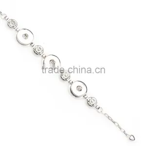 New Design Fashion Stainless Steel Bangle Snap Button Charm Bracelet From China thumbnail-2