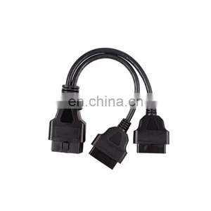 OBD2 Y Adapter Diagnostic Connector Extension Cable Fits for All Cars OBD II 1ft thumbnail-6