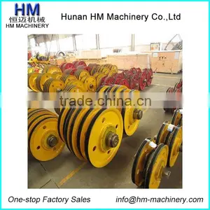Sheave, Rope Roller, Crowd Winch Rope Thrust Small Pulley Located in Boom Center For Bauer Drilling Rigs BG28 BG40 BG25 BG36 thumbnail-5