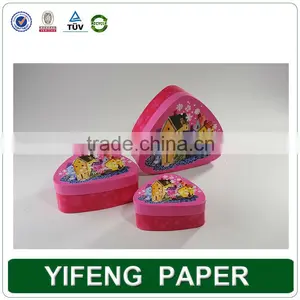 China Manufacturer E-co Friiendly With Lid Cardboard Heart Shape Box thumbnail-1