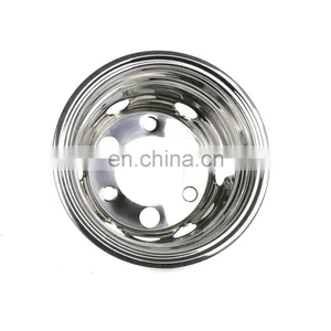 Universal Use 17.5'' 6 Holes Stainless Steel Wheel Cover for Pickup and Truck thumbnail-3