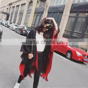 2016 Ladies Women Fashion Woven Poncho thumbnail-6
