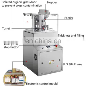 Automatic Electric Rotary Pharmacy Tablet Candy Press Machine 12600pcs/h thumbnail-5
