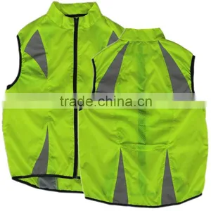 Fluorescent Nylon for Reflective Vest,yellow Safety Reflective Vest thumbnail-1