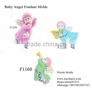 Custom Unique Design Silicon Moulds Baby Angel Fondant Molds thumbnail-2