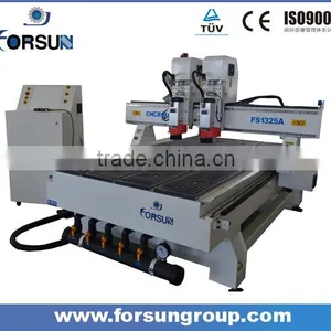 FS1325-2HB Xyz Cnc Router Wooden Furniture Making Cnc Machine/advertising Engraving Cnc Router With Two Heads thumbnail-1