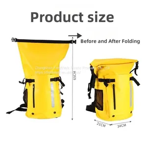 Custom Roll Top Waterproof Backpack Wetsuit Fins Dry Bag 35L For Freediving Spearfishing thumbnail-2