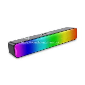 Factory 2400Mah Sound Bar Computer Gaming Soundbar Subwoofer Blue Tooth Speaker 10W Desktop Wireless Speaker Oem Odm thumbnail-2