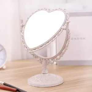 Lockable Jewelry Cabinet Wall Mounted Home Silver OEM Makeup China Personalized Frame Furniture Heart Mirror Living Room thumbnail-4
