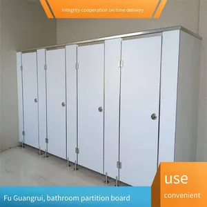 Pvc Board Shower Partition, Public Toilet Partition, Anti - Compact Bathroom Material Manufacturer thumbnail-1