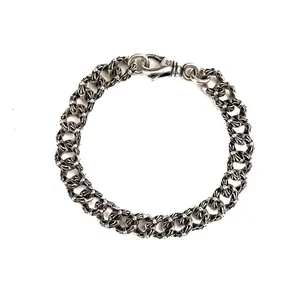 Mens Hiphop Chain Bracelet 10mm Width Real 925 Silver Single Row Vvs Excellent Cut Diamond Moissanite Cuban Link Bracelet thumbnail-5