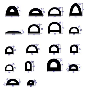 Rubber Extrusion Profile for Marine Ship Racing Protection Dock Epdm Bumper Strip Boat B Shape Rubber Fenders thumbnail-4
