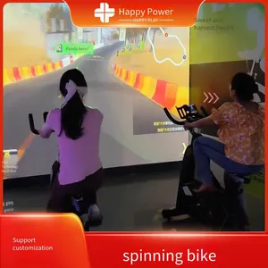 Interactive Virtual Cycling Game Projection for Dynamic Exercise Bikes in Gyms, Shopping Mall Fitness Arenas and Sports Training Centers thumbnail-1