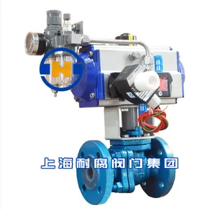 Explosion Proof Pneumatic Fluorine Lined Ball Valve, Fluorine Lined Valve thumbnail-1