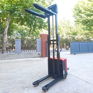 1.5T Electric Pallet Jack Full-electric Portable Self Loading Pallet Stacker Ladder Truck Mounted Forklift Electric Forklift thumbnail-5