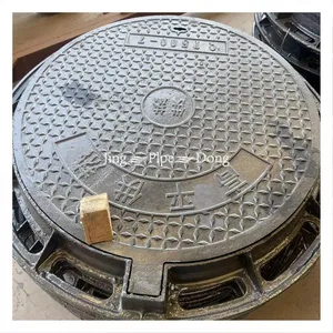 EN124 Ductile Iron Manhole Cover C250 D400 E600 With Frame Heavy Duty Black Round Road Safety thumbnail-5