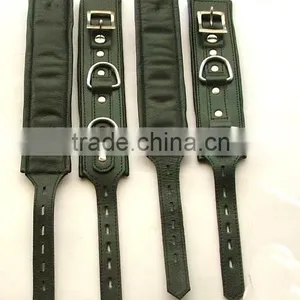 Restraints Ankle Leather Cuffs Shackles Bondage Black thumbnail-1