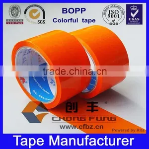 BOPP Orange Colored Adhesive Packing Tape for Gift Packaging thumbnail-1
