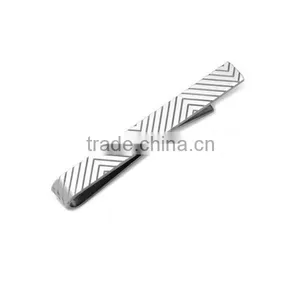 High Quality Stainless Steel Etched Chevron Tie Bar thumbnail-1