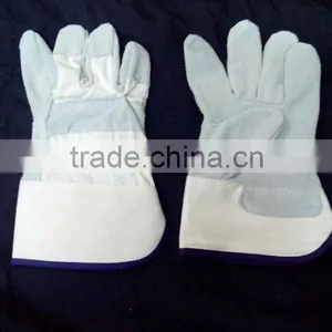 10.5" Cow Split Leather Full Palm Working Gloves thumbnail-1