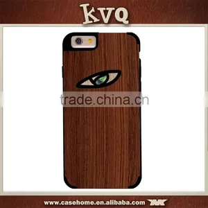 Gridiron Pattern Wood+PC Hard Back Cover Case for Iphone 6s thumbnail-4