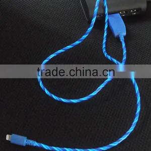 2015 Hot Selling Micro USB Data Cable With LED Light for Iphone/Ipad thumbnail-2