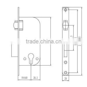 Made In Shanghai High Quality Protection Security Furniture Door Door Lock thumbnail-2
