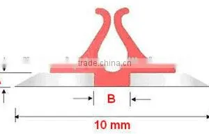 700mm Length 13mm Standard Back or 9mm Narrow Back Pressboard Creasing Matrix Adhesive Creasing Channel For Diemaking Quality Choice thumbnail-2