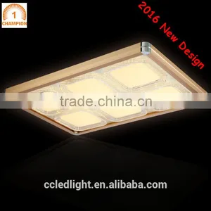 2016 New Design Square Led Ceiling Lights Flush Mounted Fixture Lights for Living Room Bed Room 30WX2 thumbnail-6