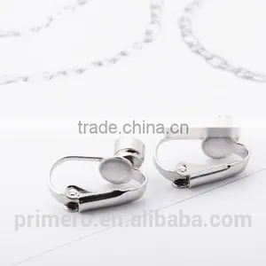 18K Gold/Silver Plate Clip On Pierced Earring Top Part Converter thumbnail-5