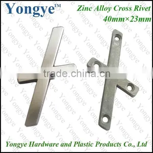 Zinc Alloy Cross Rivets for Clothes thumbnail-1