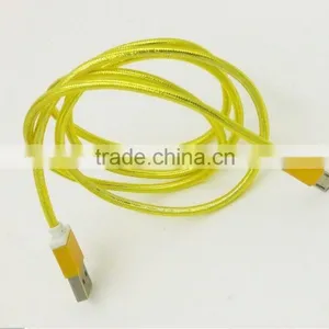 Factory Wholesale Weave Fast Charging 1M USB Data Cable for IPHONE 6 PLUS 6G 5S 5G 5 thumbnail-3
