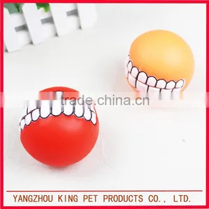 Hot Sale Pet Product Soft Color Rubber Squeaky Dog Ball thumbnail-2