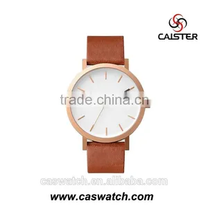 Hot Fashion Minimalist Stainless Steel Men's Watch, Luxury High Quality Leather Watch, Japan Movement Water Resistant Watch thumbnail-4