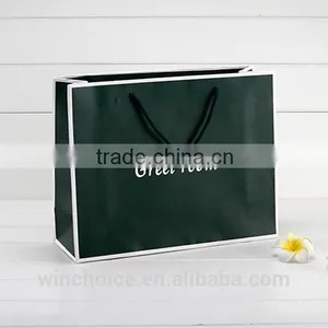 Customized Lamination Printing, Ivory Board /art Paper Bag ,shopping Promotion Bag , Cotton Rope Handle thumbnail-1