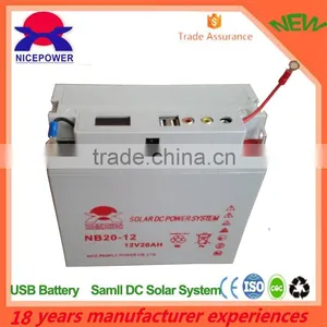 dc Solar System 12v30W Usb Battery dc Rca Socket Portable Power Supply thumbnail-1
