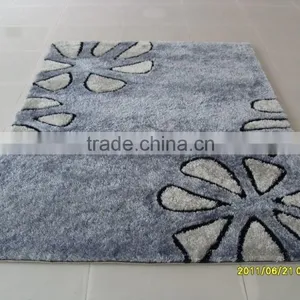 South Korea Silk Pure Color Rugs,hand Tufted Semi Circle Rug thumbnail-5