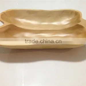 Eco-friendly China Supplier Wooden Plate,fan-shaped Serving Plate,Serving Platter thumbnail-5