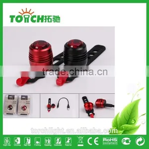 Bicycle Bike Light USB Rechargerable LED Aluminum Rear Front and Tail Bike Light thumbnail-1