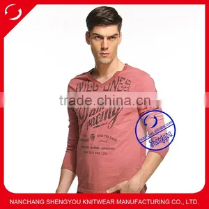Custom 2015 New Design Mens Printed t Shirt Design Wholesale China thumbnail-1