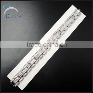 Hip Hop High Quality Fashion Pave Link Bracelets thumbnail-2
