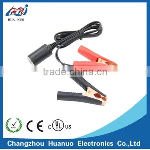 Cigarette Lighter Socket to Alligator Clips With DC Power Cable thumbnail-1